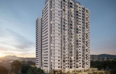 Cidade lapa água branca | construtora cury | construção | 45 metros | 02 dormitórios | suíte | varanda | 01 vaga