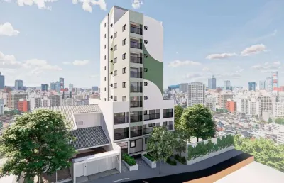 Edifício mio 25 | construtora barão de barros | construção | 28 metros | studios com varanda | sem vaga