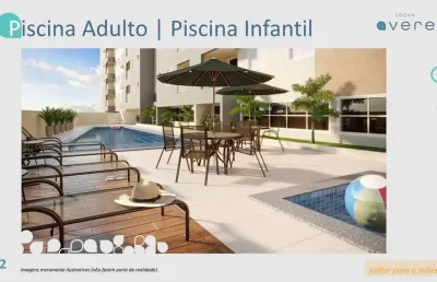 Evere locan | construtora locan | construção | 43 metros | 02 dormitórios | com varanda | 01 vaga