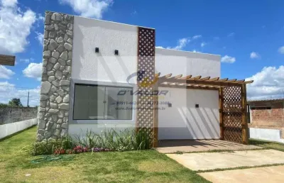 Vendo casa nova, em condomínio fechado, com 139m², 3 quartos s/ 3 suítes e 2 vagas
