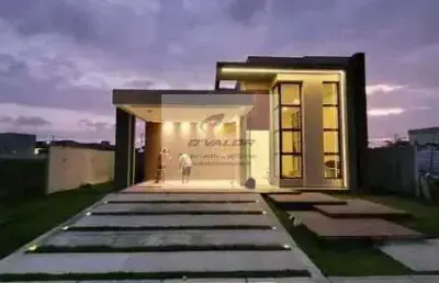Vendo casa em condomínio fechado, com 202m², 3 suítes s/ 1 master, área gourmet, piscina e 4 vagas