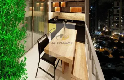 Vendo apto com 81 m2, com varanda, 3 quartos s/ 1 suíte, wc social, sala p/ 2 ambientes + 2 vgs