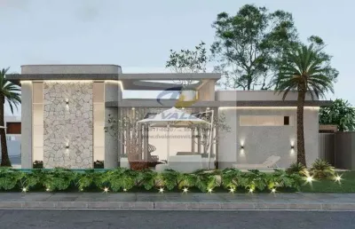 Vendo casa, em condomínio fechado, com 133m², 3 quartos s/ 1 suíte master, escritório, piscina e 2 vagas