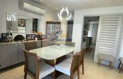 Vendo apartamento, porteira fechada, com 131 m², 3 quartos s/ 1 suítes, sala p/ 2 ambientes e 3 vagas