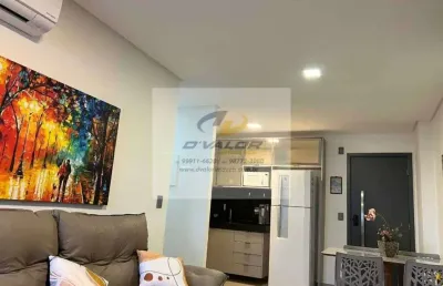 Vendo apartamento, porteira fechada, com 59 m², 2 quartos s/ 1 suíte, sala p/ 2 ambientes e 1 vaga