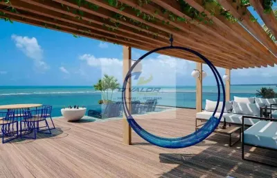 Vendo flats com 1 ou 2 quartos, em prédio pé na areia da praia do bessa, com tamanhos de 44 m² à 60 m²