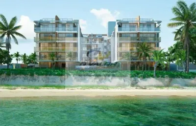 Vendo flats e apartamentos com 2 quartos, em prédio pé na areia da paria do bessa, com plantas de 23m² à 143m²