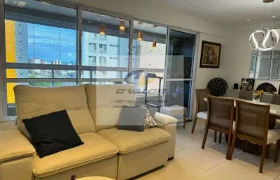 Vendo apartamento com 131 m², 3 suítes + dce, varanda gourmet, sala p/ 2 ambientes e 2 vagas