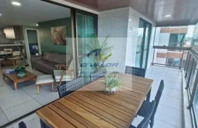 Vendo apartamento com 130 m², 4 quartos s/ 2 suítes, sala p/ 2 ambientes e 2 vagas