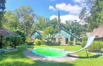 Chácara com 2 chalés à venda, 3357 m² por r$ 450.000 - lumiar - nova friburgo/rj