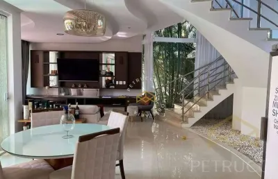 Casa com 4 dormitórios à venda, 350 m² por r$ 3.300.000,00 - alphaville dom pedro - campinas/sp