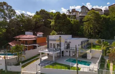 Casa com 4 dormitórios à venda, 400 m² por r$ 4.000.000,00 - condomínio estância marambaia - vinhedo/sp