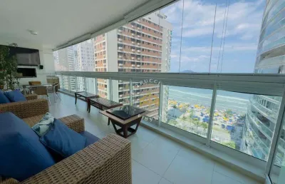 Apartamento com 2 dormitórios para alugar, 100 m² por r$ 14.800,00/mês - astúrias frente mar - guarujá/sp