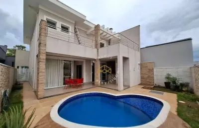 Sobrado com piscina e área gourmet à venda no condomínio jardim de mônaco - hortolândia