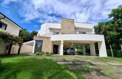 Casa com 5 dormitórios à venda, 471 m² por r$ 2.900.000,00 - loteamento caminhos de são conrado (sousas) - campinas/sp