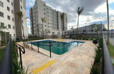 Apartamento com 2 dormitórios à venda, 45 m² - vila monte alegre - paulínia/sp