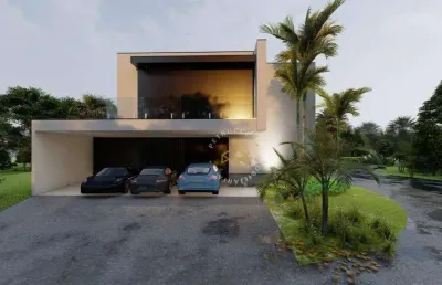 Casa com 4 dormitórios à venda, 412 m² por r$ 4.400.000,00 - loteamento residencial arborais - campinas/sp