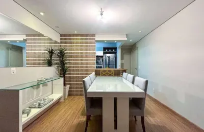 Apartamento mobiliado para locação proximo a mandic leopoldo, unip.