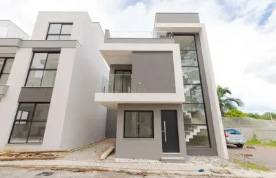 Casa em condomínio fechado com 3 quartos à venda na rua jaboticabas, 78, uberaba, curitiba, 132 m2 por r$ 699.000