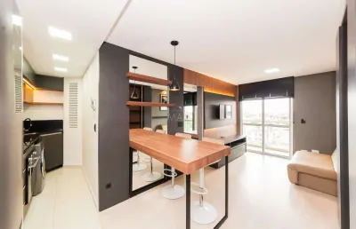 Apartamento com 1 quarto para alugar na rua baltazar carrasco dos reis, 1772, rebouças, curitiba, 40 m2 por r$ 2.690