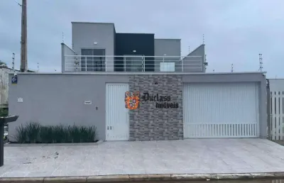 Casa nova com 4 dormitórios , 2 suítes à venda, 232 m² por r$ 980.000 - estância balneária maria helena novaes - peruíbe/sp