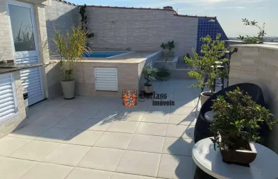 Apartamento duplex com 3 dormitórios à venda, 154 m² por r$ 750.000,00 - balneário três marias - peruíbe/sp