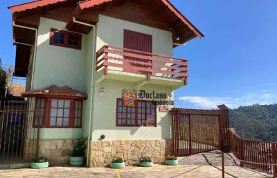 Sobrado com 4 dormitórios à venda, 259 m² por r$ 1.200.000,00 - jardim guararema - campos do jordão/sp