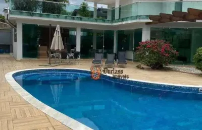 Sobrado com 5 dormitórios à venda, 700 m² por r$ 5.200.000,00 - condomínio hanga roa - bertioga/sp