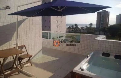 Cobertura com 3 dormitórios à venda, 118 m² por r$ 1.060.000,00 - solemar - praia grande/sp