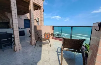 Cobertura com 4 dormitórios à venda, 224 m² por r$ 1.435.000 - caiçara - praia grande/sp