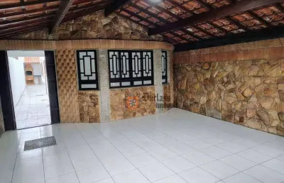 Casa com 2 dormitórios à venda por r$ 530.000,00 - tupi - praia grande/sp