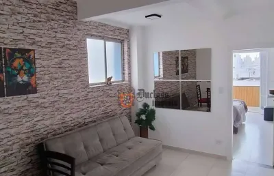 Apartamento com 1 dormitório à venda, 50 m² por r$ 530.000 - boqueirão - santos/sp