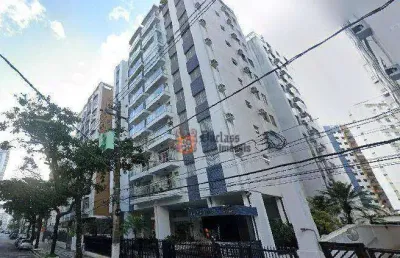 Apartamento com 3 dormitórios à venda, 110 m² por r$ 1.250.000 - boqueirão - santos/sp