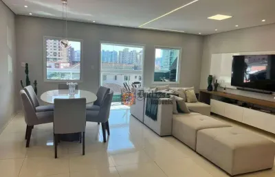 Apartamento com 4 dormitórios à venda, 156 m² por r$ 1.200.000 - canto do forte - praia grande/sp