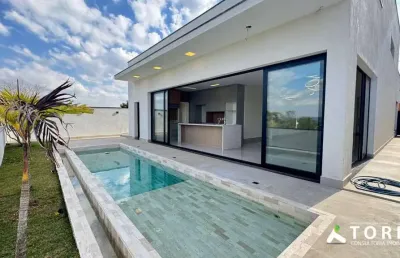 Casa com suíte e piscina a venda no condomínio alphaville castelo  em sorocaba/sp