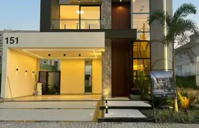 Casa em condomínio fechado com 3 quartos à venda na avenida nathan xavier de albuquerque, 420, novo aleixo, manaus, 257 m2 por r$ 2.100.000