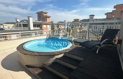 Apartamento cobertura, mobiliada, à venda no bairro ingleses norte - florianópolis/sc