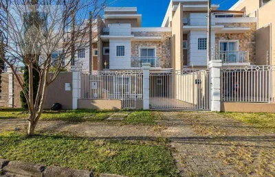 Sobrado triplex, 3 quartos, suíte com hidro, churrasqueira, 2 vagas - atuba - curitiba/pr