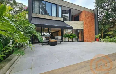 Espetacular casa com 3 suítes a  venda, 408 m² por r$ 5.850.000 - brooklin - são paulo/sp