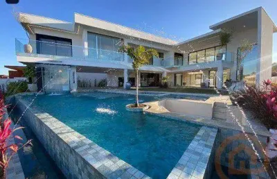 Fazenda serra azul casa com 4 suítes à venda, 750 m² por r$ 10.500.000 - itupeva