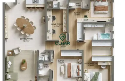 Apartamento com 3 quartos à venda na 88101 170, 9, campinas, são josé por r$ 2.900.000