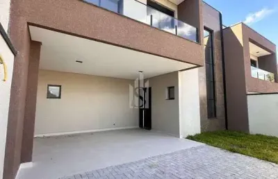 Sobrado com 3 quartos, boneca do iguaçu, são josé dos pinhais - r$ 980 mil, cod: so0044