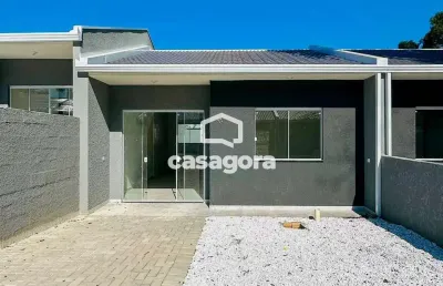 Casa com 2 dormitórios à venda - santa terezinha - fazenda rio grande pr