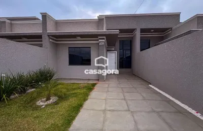 Casa térrea com área gourmet integrada  bairro estados, fazenda rio grande, pr