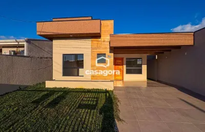 Casa individual com 3 quartos e suíte  bairro veneza, fazenda rio grande - pr
