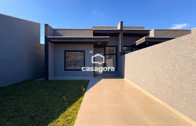 Casa com 3 quartos, churrasqueira e acabamento de alto padrão  santa terezinha