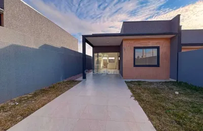Casa com 2 quartos e churrasqueira no bairro estados, fazenda rio grande - pr