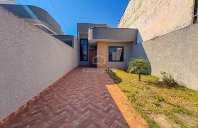 Casa 3 quartos com suíte e churrasqueira gralha azul, fazenda rio grande - pr