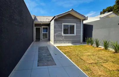Casa no iguaçu com 2 dormitórios e amplo terreno  fazenda rio grande - pr
