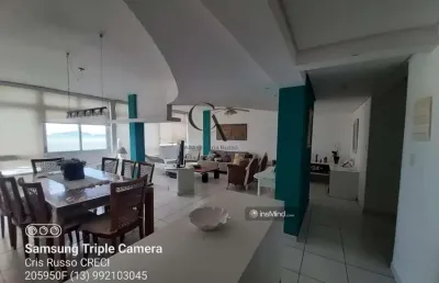 Apto vista total mar - 3 dorm- 155m², 1 vaga demarcada-  embaré-santos-sp